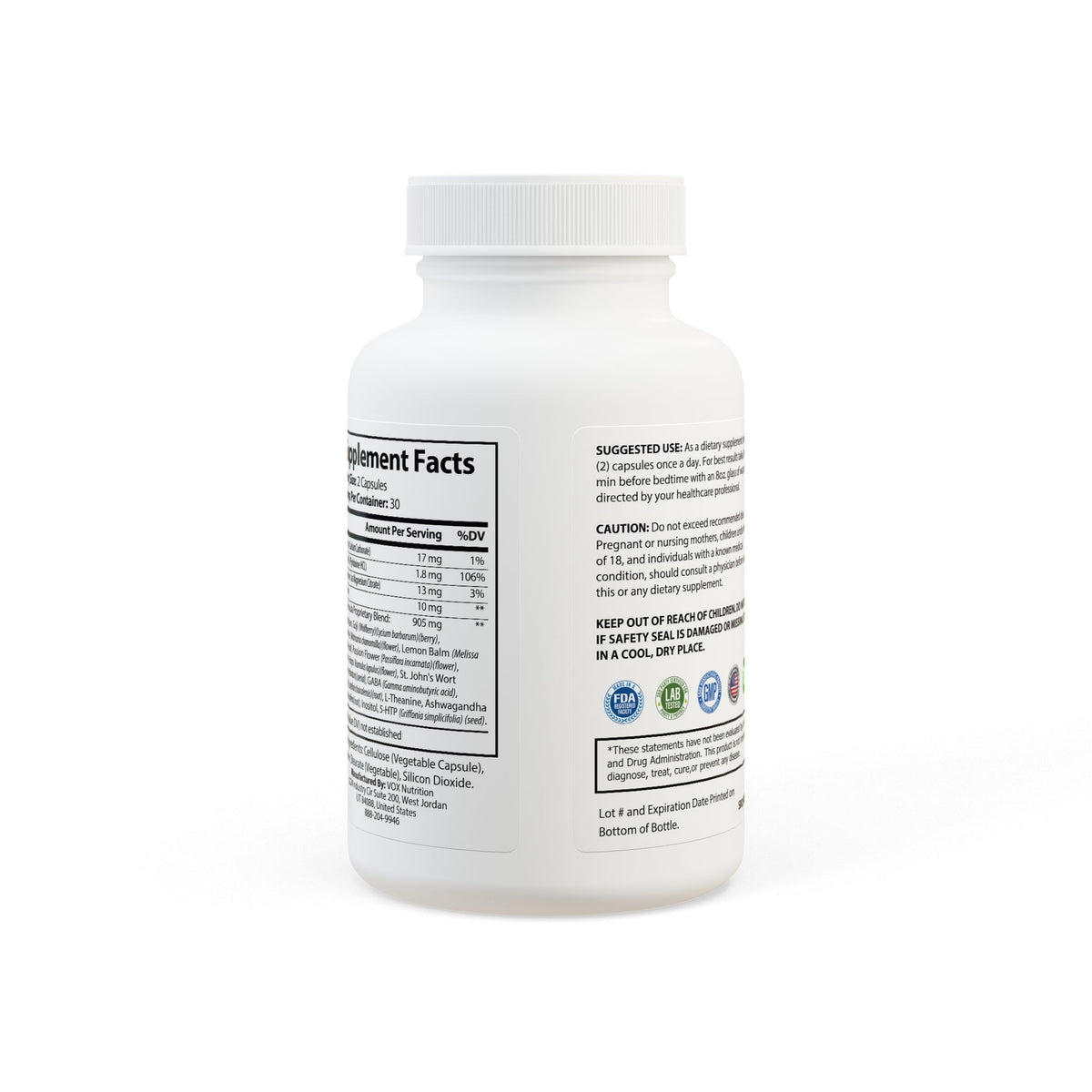 Sleep Supplement by Navy Lanier (60 Capsules)