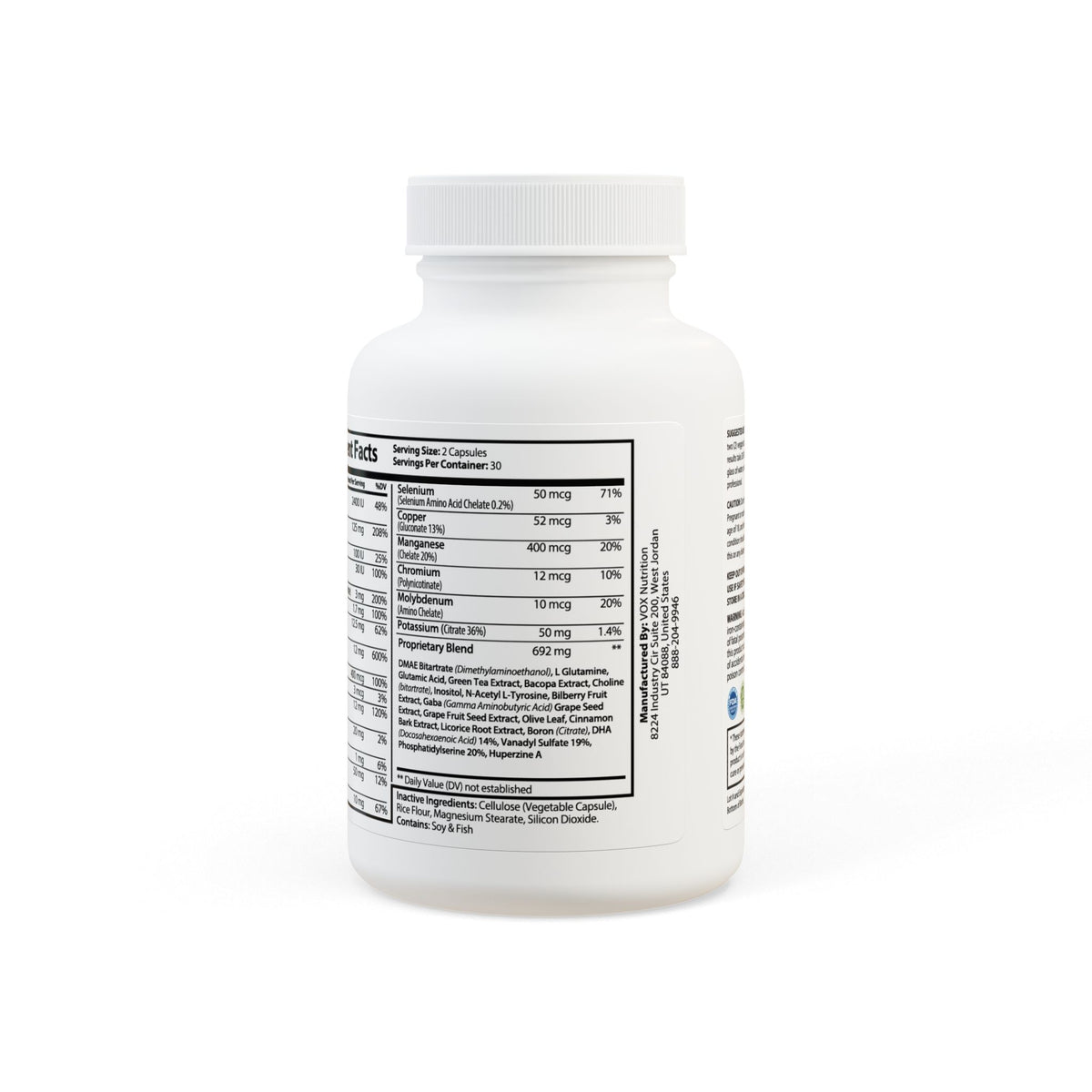 Brain Support Complex Supplement by Navy Lanier (60 Capsules)