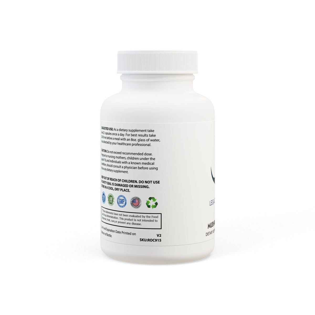 Mushroom Blend Supplement by Navy Lanier (60 Capsules)