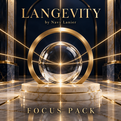 Langevity Focus Pack — conceptual brand artwork