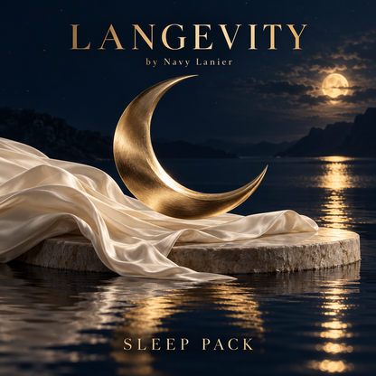 Langevity Sleep Pack — conceptual brand artwork